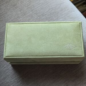 Suede Jewelry Box in Light Green
